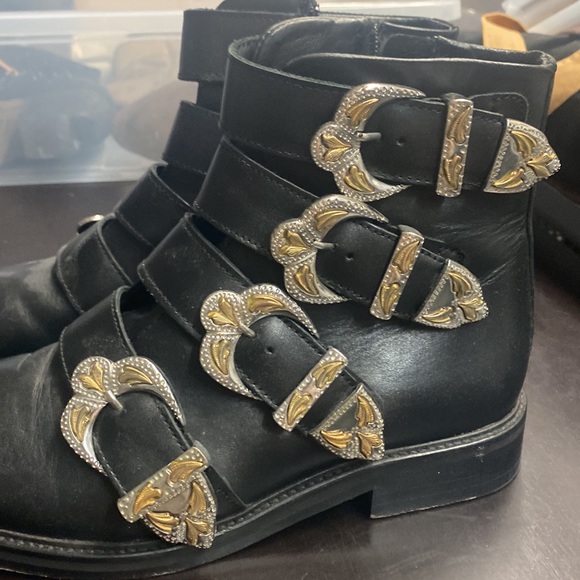 Maje Jackpot Buckle Boots Sz 39 - Picture 5 of 16